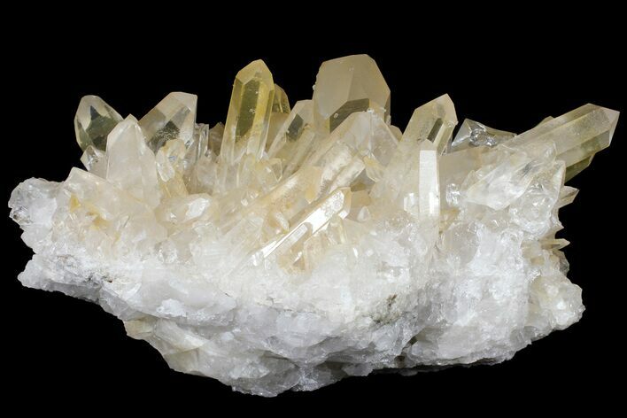 Wide Quartz Crystal Cluster With Large Points - Brazil #121423